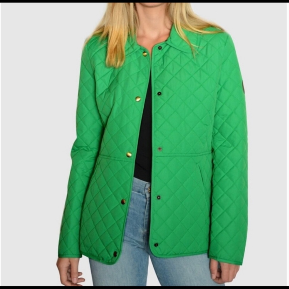 Lauren Ralph Lauren green quilted jacket